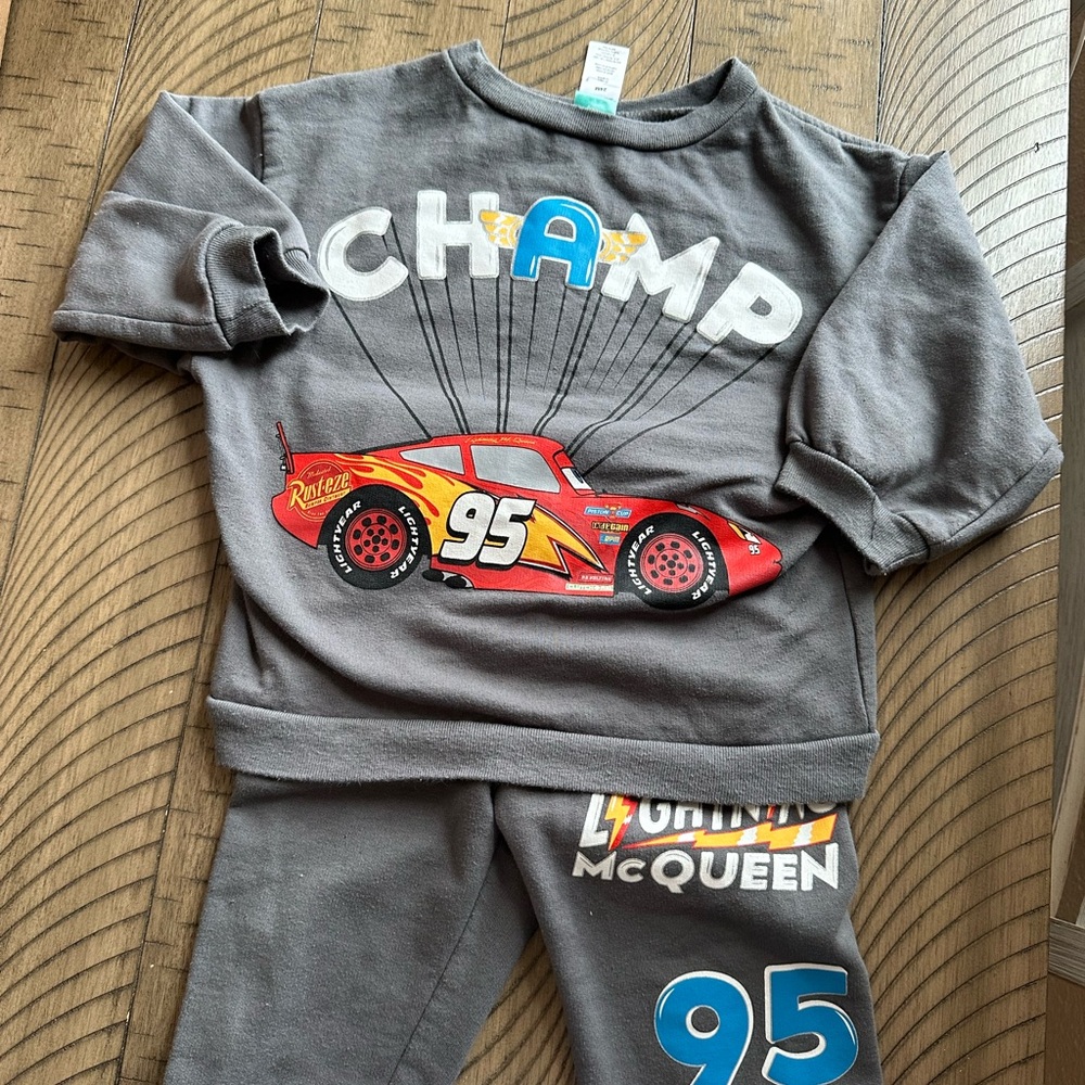 Gray Cars Champ Toddler Set